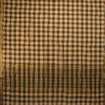 bordure palu sari coton soie broche tisse main brun sur beige inde